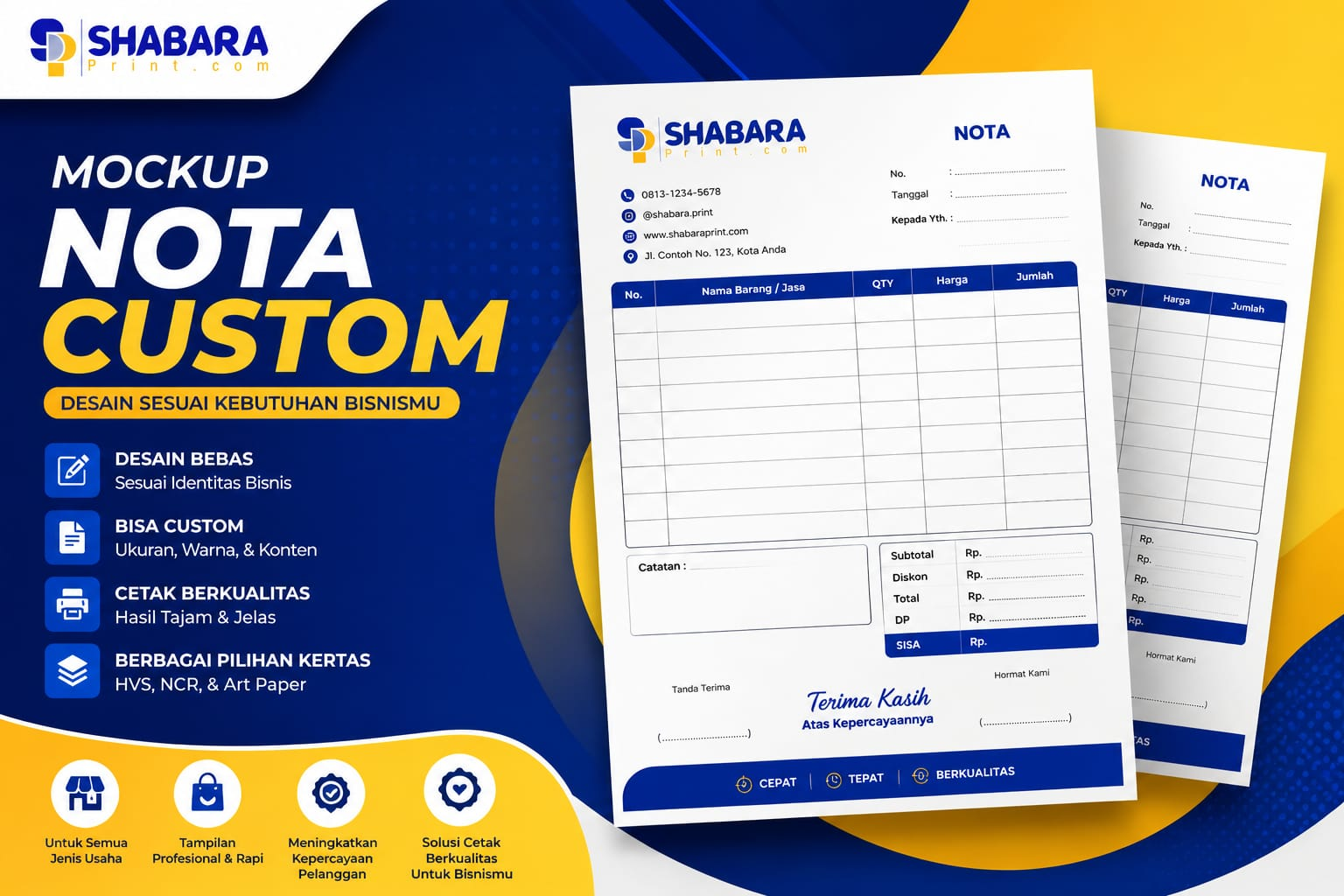 Cetak Nota, Surat Jalan & Faktur  Rapi & Profesional