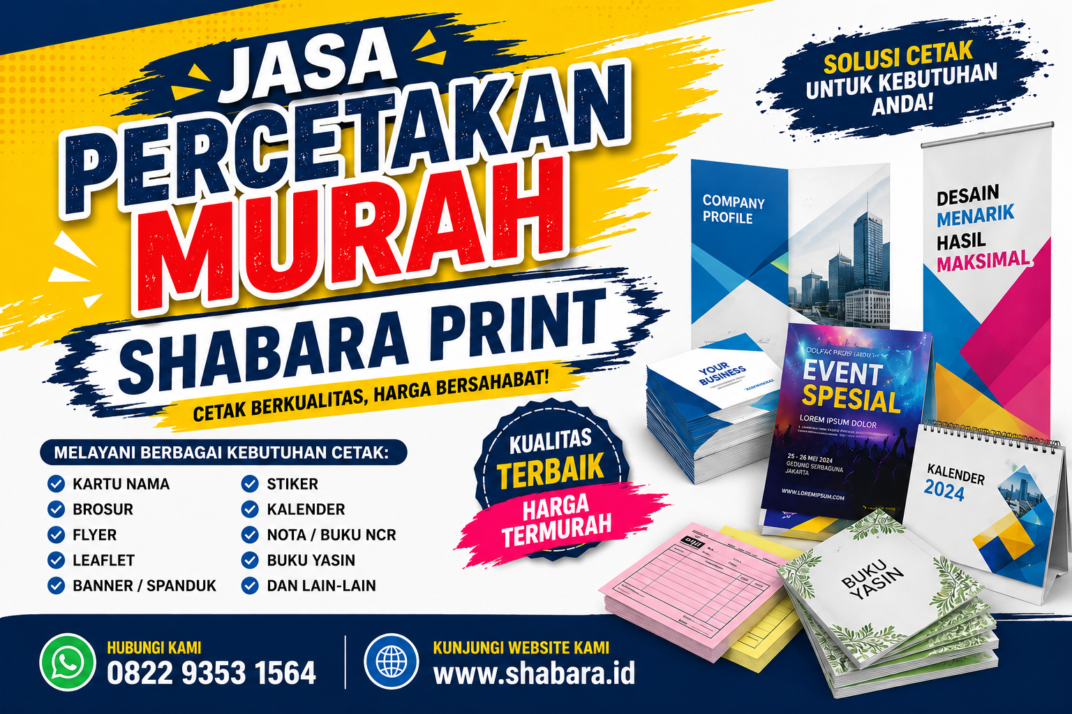 Jasa Percetakan Murah di Paseban Kecamatan Senen Jakarta Pusat