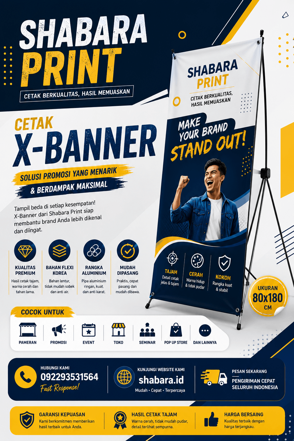 Cetak X Banner Kamal Kalideres Jakarta Barat