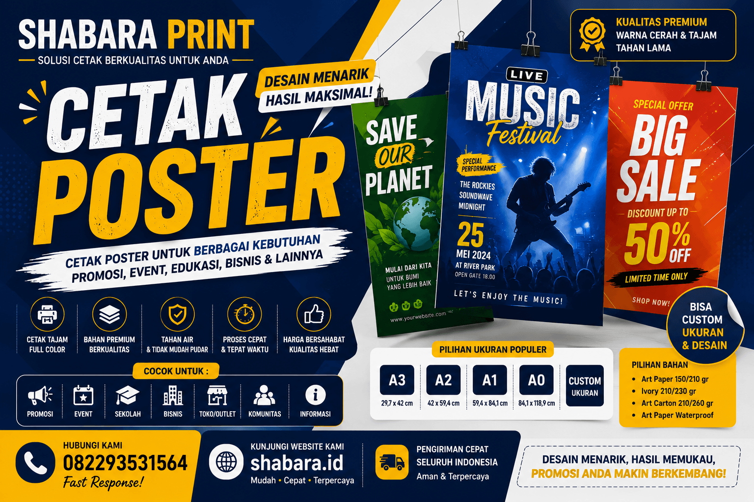 Cetak Poster Jakarta Barat Murah Berkualitas
