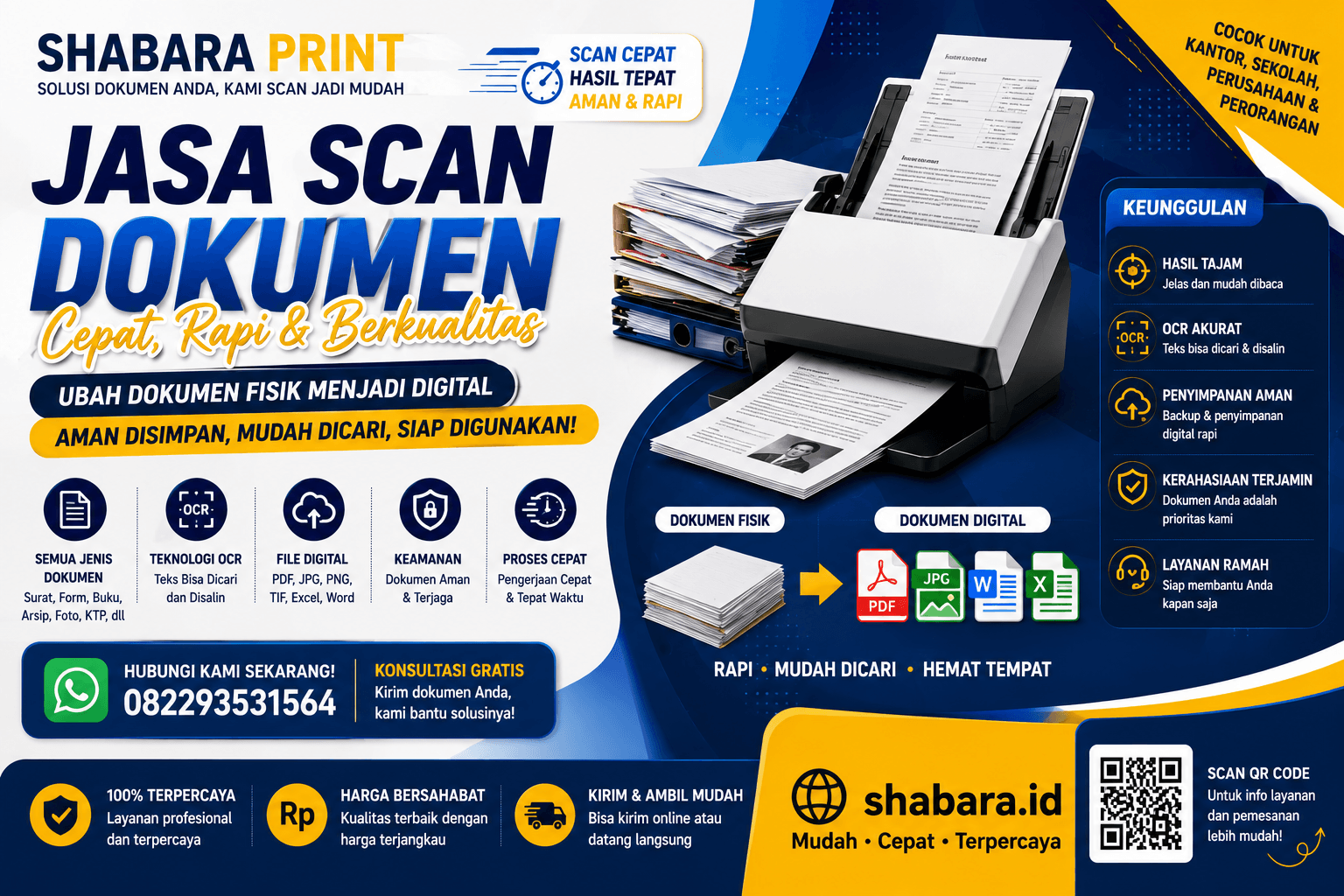 Jasa Scan Berkas Online Jakarta Barat OCR Akurat, Hasil Tajam & Siap Arsip Digital