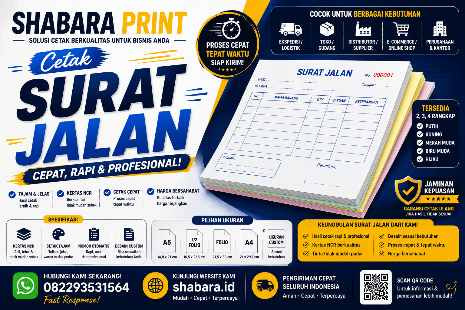 Percetakan Surat Jalan Jakarta Barat – Desain Custom & Harga Terjangkau