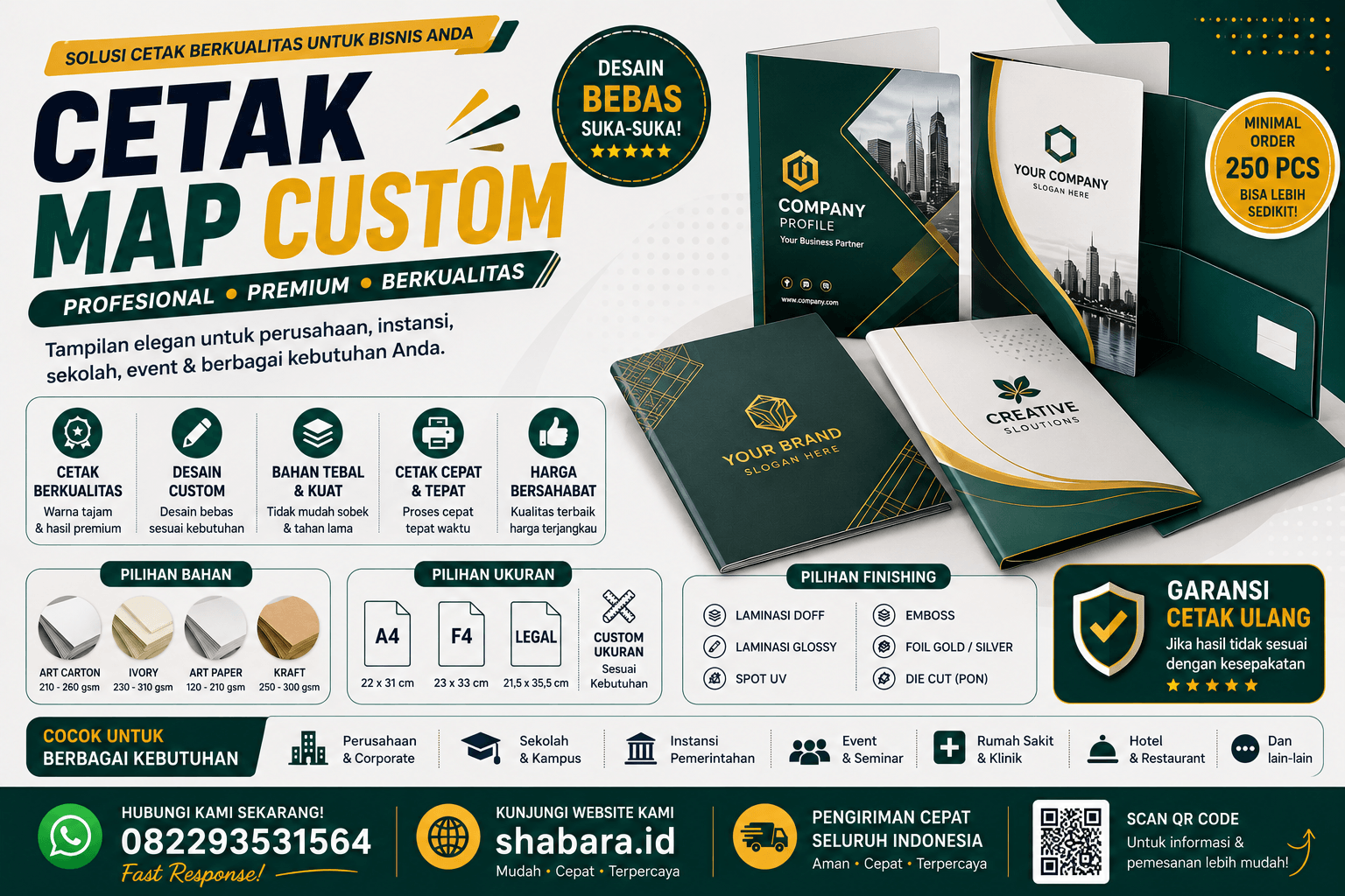 Tempat Cetak Map Folder Tanjung Duren Utara Jakarta Barat
