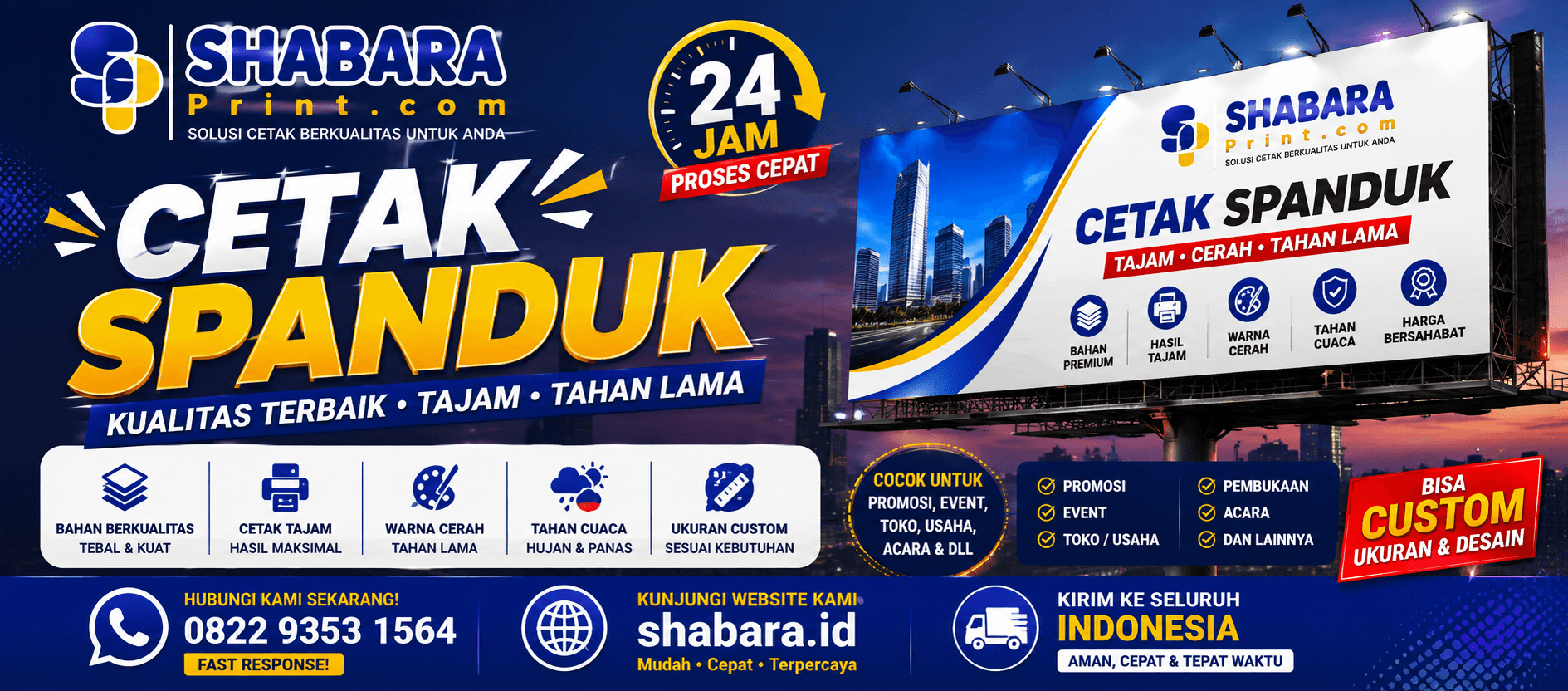 Cetak Spanduk Murah 1 Hari Jadi di Kramat Jati, Jakarta Timur